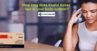 How long does Ksalol 1mg Xanax last in your body system?